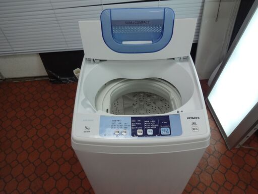 ID 004368　洗濯機　日立　5K　２０１５年製　NW-5TR