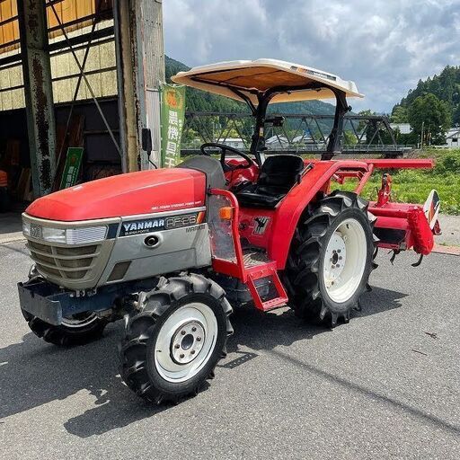 【動画あり】爪新品 福井▲ヤンマー トラクター AF26 26馬力 ディーゼル 803時間 4WD 倍速ターン ロータリー RSB1604E 自動水平 中古品