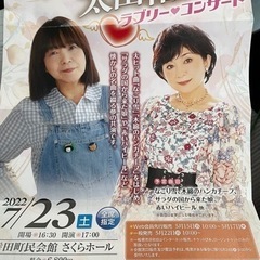 7/23 イルカ&太田祐美　コンサートチケット　2枚　一階　 幸...