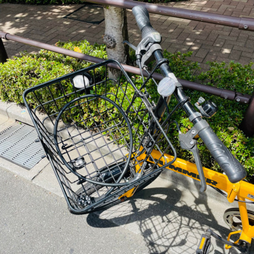 本日限り HUMMER ハマー 自転車 オシャレ イエロー 自転車・バイク・車