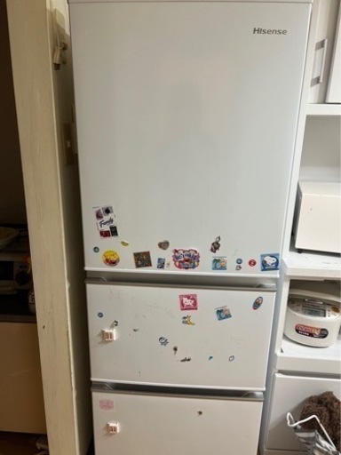 2020年式冷蔵庫3ドア　お引き取りきまりました。