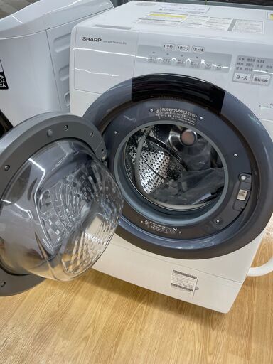 ドラム式洗濯機　シャープ　ES-S7C-W　2018年製　7kg　SJ384