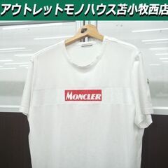 MONCLER レトロボックス ロゴプリント Tシャツ MENS...