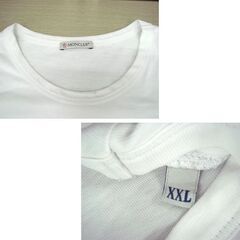 MONCLER レトロボックス ロゴプリント Tシャツ MENS ホワイト XXL 