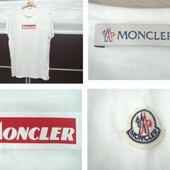 MONCLER レトロボックス ロゴプリント Tシャツ MENS ホワイト XXL