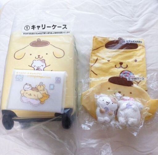 【新品/個別購入可】ポムポムプリン 一番くじ ぬいぐるみ等 4点セット