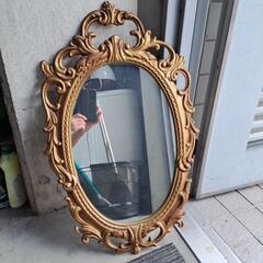 古い鏡(,鉄製)値下しました。