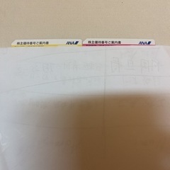 ANA株主優待券２枚