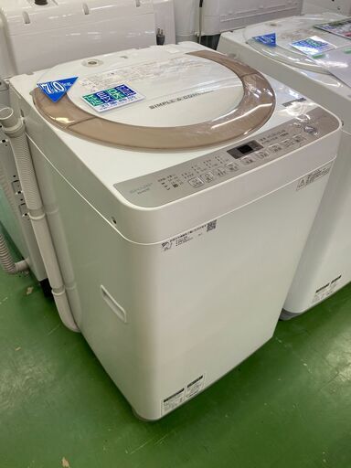 【愛品館八千代店】保証充実SHARP2018年製7.0㎏全自動洗濯機ES-KS70T