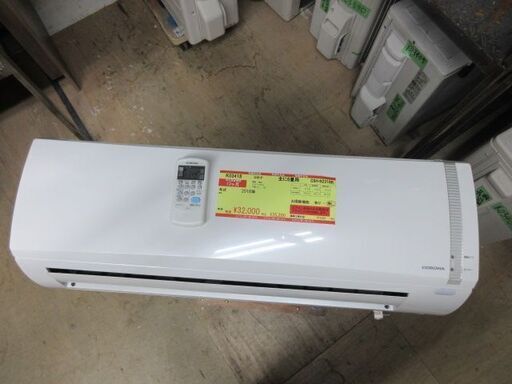 K03418　コロナ　 中古エアコン　主に6畳用　冷房能力　2.2KW ／ 暖房能力　2.5KW