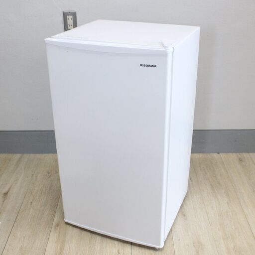 T154)【高年式・美品】IRIS OHYAMA ノンフロン冷蔵庫 単身用 93L IRJD-9A-W ホワイト 2022年製 アイリスオーヤマ 1ドア 右開き