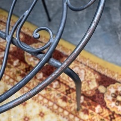 北海道 帯広  ガーデンチェア ヴィンテージ アイアン製 2脚セット