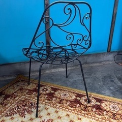北海道 帯広  ガーデンチェア ヴィンテージ アイアン製 2脚セット