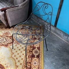 北海道 帯広  ガーデンチェア ヴィンテージ アイアン製 2脚セット