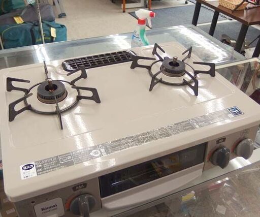 リンナイ ガスコンロ LPガス KGM563BER 札幌【LP ガステーブル 水無し