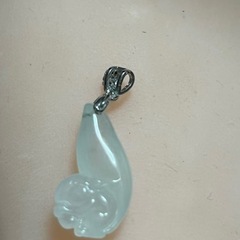 ペンダント ネックレス リス 本翡翠 氷ヒスイ ミャンマー産 手作り 