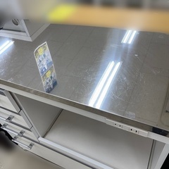 値下げ J1428   イヌイ株式会社 ステンレストップキッチンカウンター　ステンレストップカウンター  キッチン収納 クリーニング済み 
