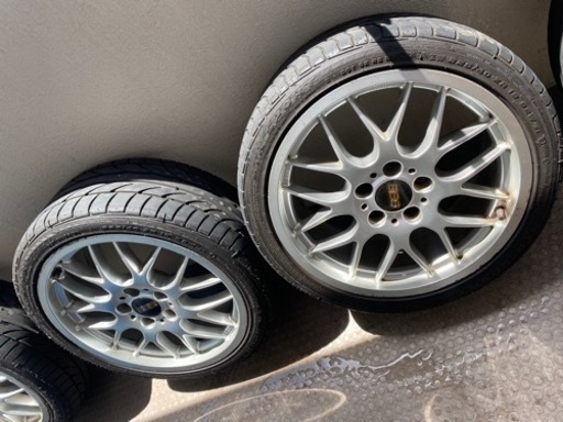 車のパーツ BBS 18インチ pcd120 4本タイヤホイールセット