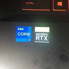 MSI ゲーミングノートパソコン　第11世代　corei7搭載　クラボ　RTX3050