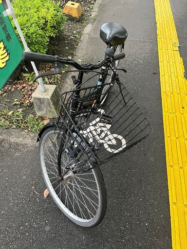 【リサイクルショップどりーむ鹿大前店】No.266　自転車　26インチ　乗りやすい黒色　ベル、ライト付き　14287SA