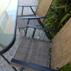 US.ガーデンテーブルセット パラソル付き