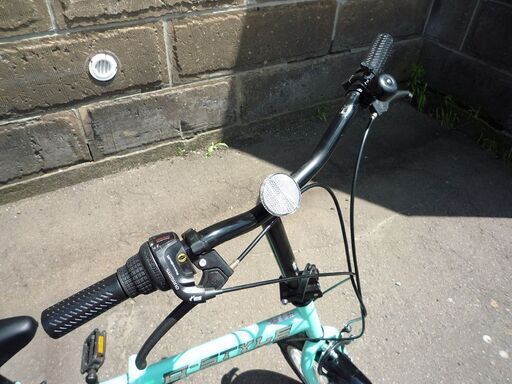 折りたたみ 自転車 20インチ A-STYLE 変速付き 中古 ライトグリーン