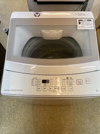 NITORI　ニトリ　全自動洗濯機　NTR60 容量6kg　2019年製　美品