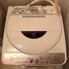 SHARP　全自動洗濯機　ES-GE60L-P　2011年式　引...