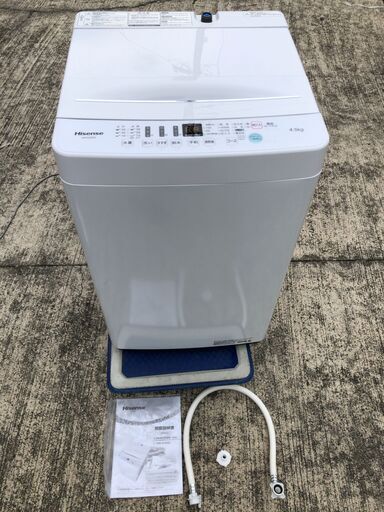 Hisense/ハイセンス 全自動電気洗濯機 HW-E4503 4.5㎏ 2019年製 D073G015