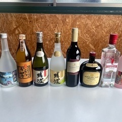 1 いろいろなお酒　ウイスキー　芋焼酎　麦焼酎　焼酎　シャンパン