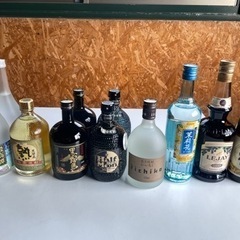 1 いろいろなお酒　ウイスキー　芋焼酎　麦焼酎　焼酎　シャンパン