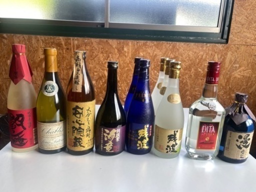 1 いろいろなお酒 ウイスキー 芋焼酎 麦焼酎 焼酎 シャンパン