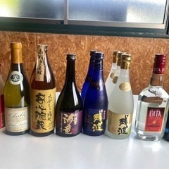 1 いろいろなお酒　ウイスキー　芋焼酎　麦焼酎　焼酎　シャンパン