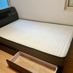売れました【ニトリ】ベッドフレーム＆上質マットレスセット/セミダブル