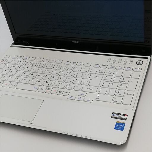 保証付 即使用可能 Wi-Fi有 NEC ノートパソコン PC-LS150MSW ホワイト 中古美品 Celeron 4GB DVDRW 無線LAN カメラ Windows10 Office 保証付 即使用可能 Wi-Fi有 NEC ノートパソコン PC-LS150MSW ホワイト