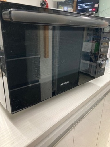 ◼️【中古品】アイリスオーヤマ  MO-F1805-B ブラック 電子レンジ 2021年製 家庭用