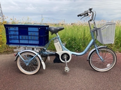 最終お値下げ‼️美品❗️電動アシスト三輪車 ミントグリーン 直接受け渡しのみです❗️ 美品❗️電動アシスト三輪車 ミントグリーン 直接受け渡しのみです