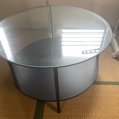 IKEAイケアテーブル丸テーブルガラステーブル