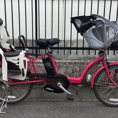整備・美品＞パナソニック・電動アシスト自転車・ギュットミニ・3人 