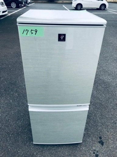 1759番 SHARP✨ノンフロン冷凍冷蔵庫✨SJ-PD14X-N‼️