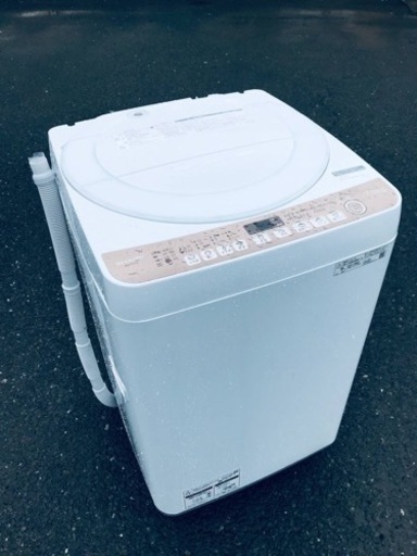 ①♦️EJ1671番SHARP全自動電気洗濯機