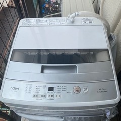 AQUA【AQW-S45G(W)】洗濯機 4.5kg (2019年製)