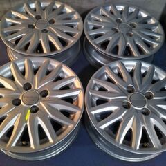 人気の モデューロ☆ホンダ純正 14インチ☆N-BOX【点検OK】Nボックス Nワゴン N-ONE Nワン ライフ バモス ゼスト【富山】4本 ホンダN アルミホイール +40