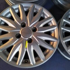 人気の モデューロ☆ホンダ純正 14インチ☆N-BOX【点検OK】Nボックス Nワゴン N-ONE Nワン ライフ バモス ゼスト【富山】4本 ホンダN アルミホイール +40