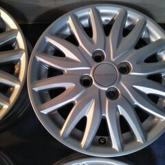 人気の モデューロ☆ホンダ純正 14インチ☆N-BOX【点検OK】Nボックス Nワゴン N-ONE Nワン ライフ バモス ゼスト【富山】4本 ホンダN アルミホイール +40