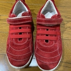 スウェードの赤い靴　20cm