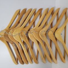 GB0017)　木製ハンガー　10本セット　