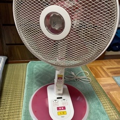 リモコン付扇風機ヤマゼン中古2011年製ピンク