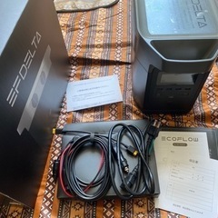 夏休み値下げ早い者勝ち❗️エコフロー　EcoFlowポータブル電源　EFDELTA & 160wソーラーパネル新品❗️
