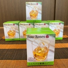 Four Roses 心とろける薔薇のグラス 6点